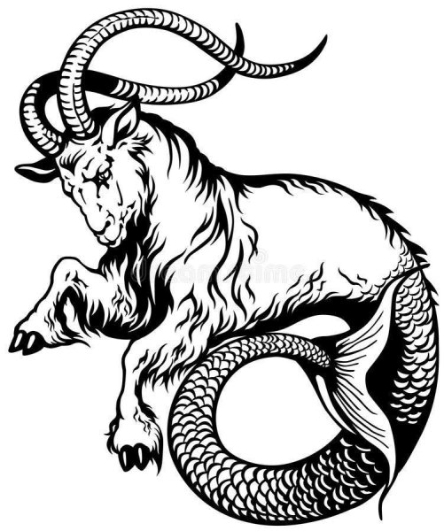 Знак зодиака Козерог эскиз