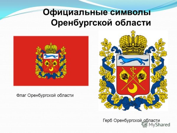 Флаг и герб Оренбурга