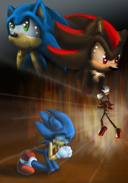 Sonic бой с Шедоу