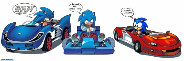 Автомобиль Sonic the Hedgehog