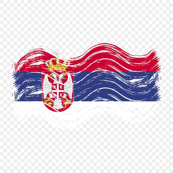 Флаг Сербии нарисовать