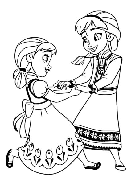 Раскраска "Холодное сердце"