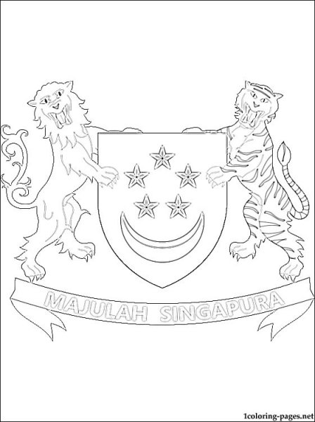 Герб раскраска