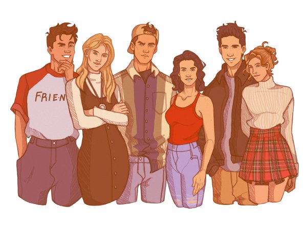 Френдс сериал арт