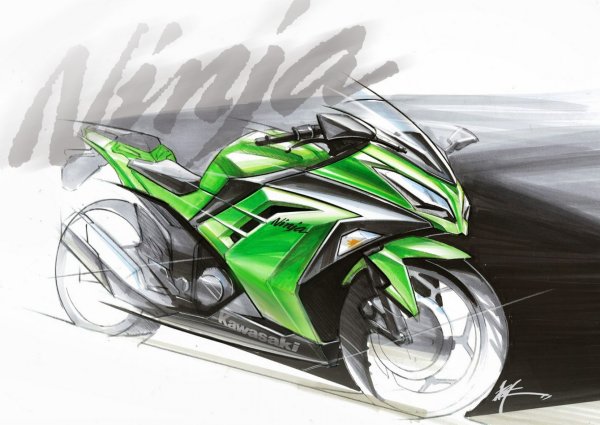 Kawasaki 300 Ninja арт