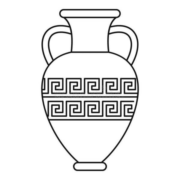 Амфоры древней Греции раскраска
