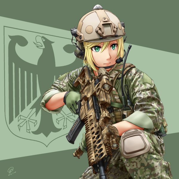Солдат Бундесвера anime Art