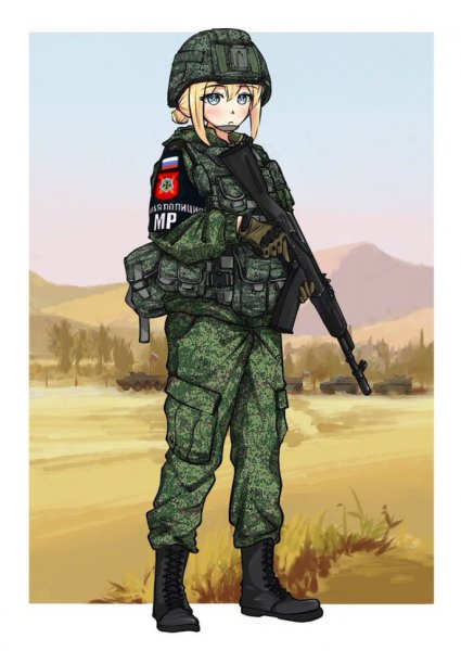 Аниме солдат