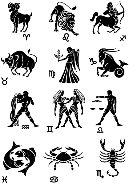 Знаки зодиака символы