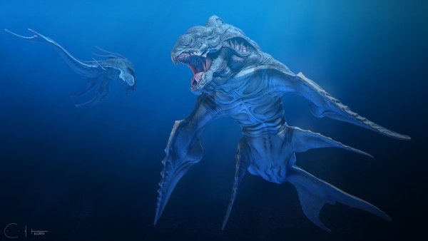 Морские монстры Subnautica
