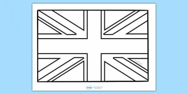 Флаг Великобритании раскраска