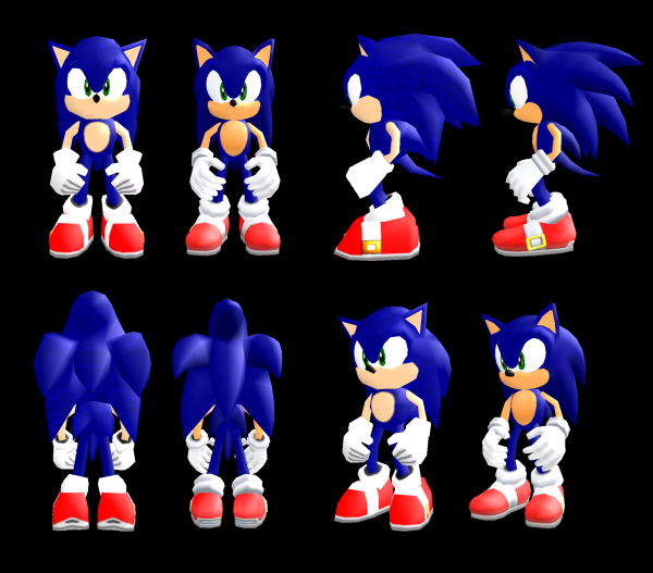 Sonic Adventure 2 Sonic models