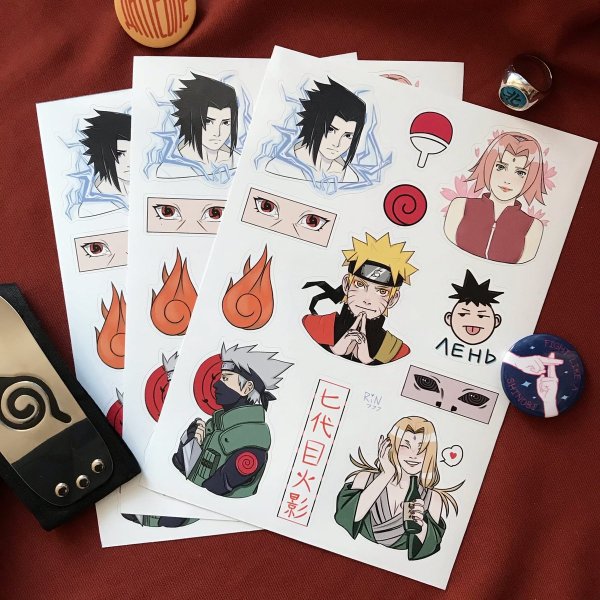 Naruto наклейки