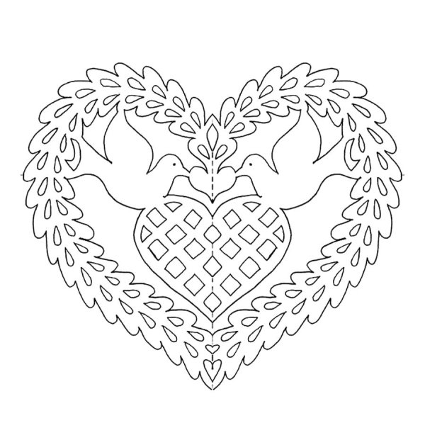 Сердечко ажурное