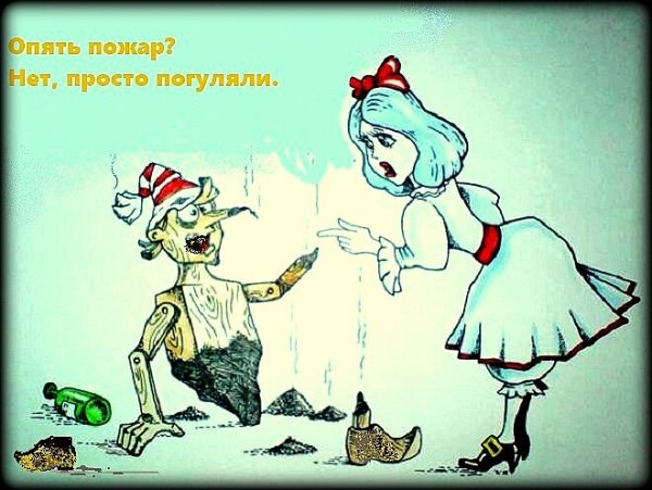 Буратино папа Карло Мальвина Пьеро