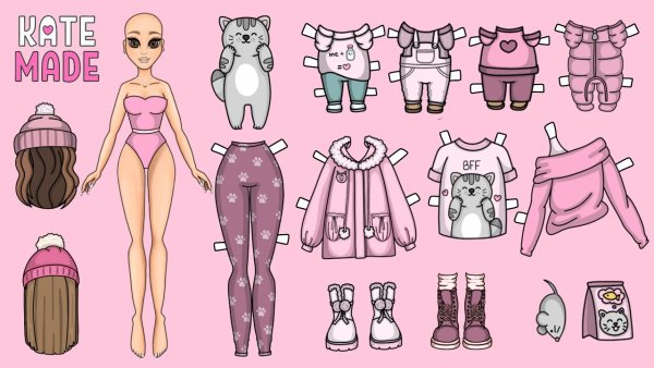 KATEMADE Art бумажные куклы