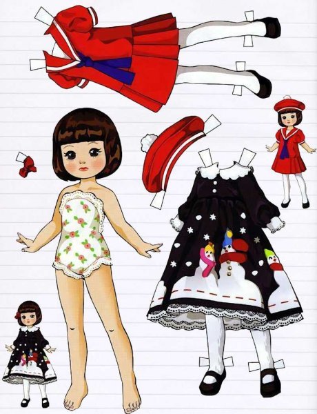 Tiny Betsy MCCALL бумажные куклы Винтаж