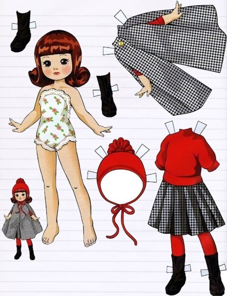 Tiny Betsy MCCALL бумажные куклы Винтаж