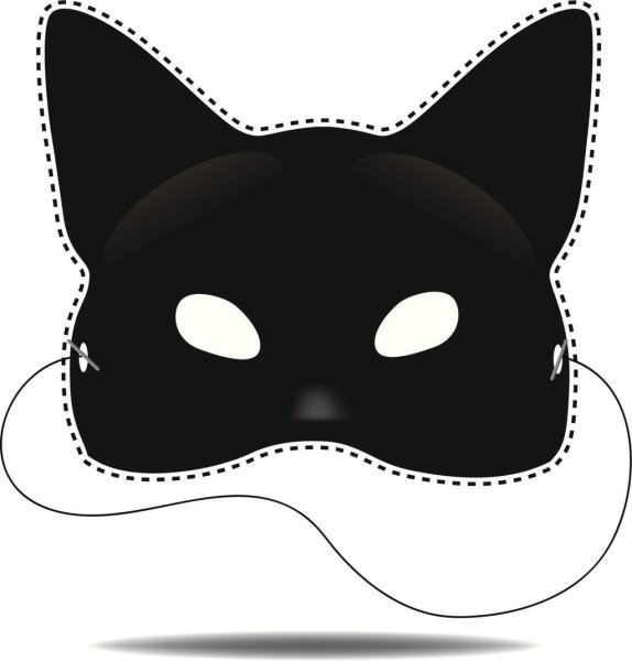 Маска кота для Хэллоуина