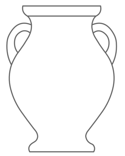 Греческая ваза шаблон