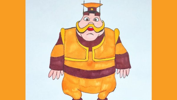 Деда Шер из Лунтика рисунок