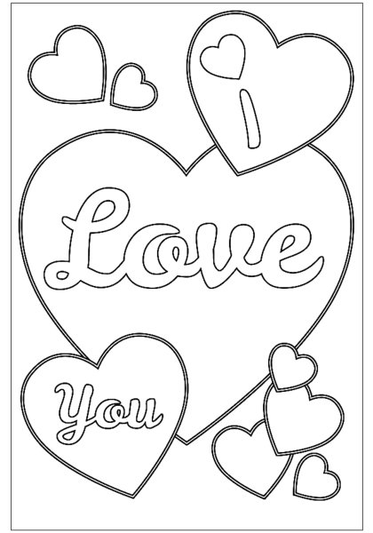 Раскраска Love
