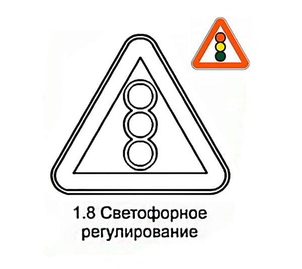 Раскраски по ПДД дорожные знаки