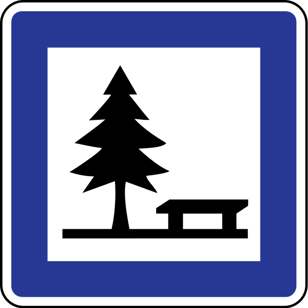 Знак место отдыха