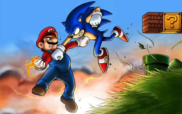 Sonic против Марио