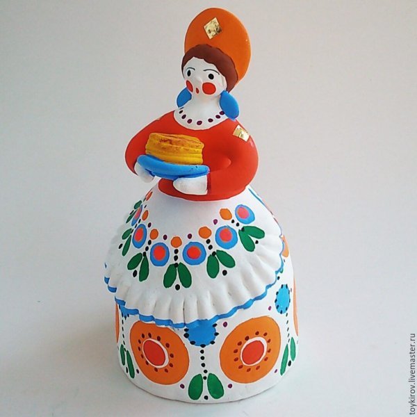 Дымковская игрушка роспись барыни