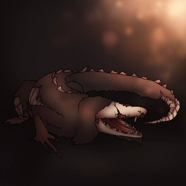 SCP 682 Неуязвимая рептилия арт
