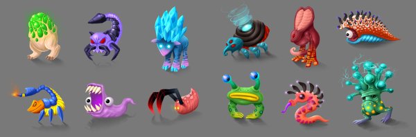 Концепты монстров в my singing Monsters