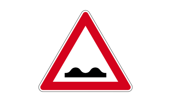 Знак неровная дорога