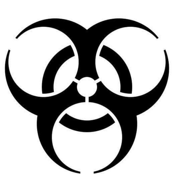 Трафарет биологическая опасность