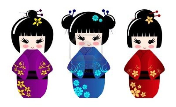 Kokeshi Doll иллюстрации