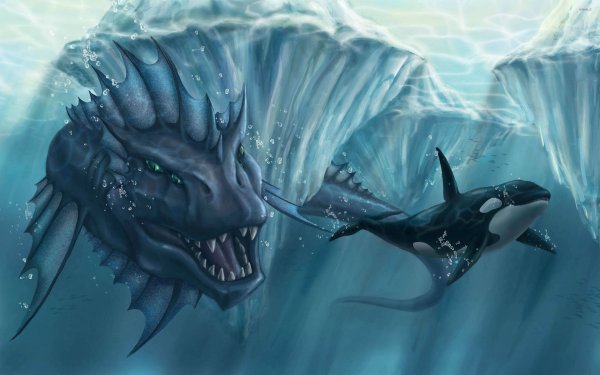Левиафан ледяной морской дракон