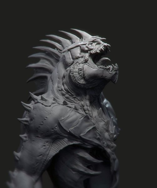 Дракон концепт Zbrush