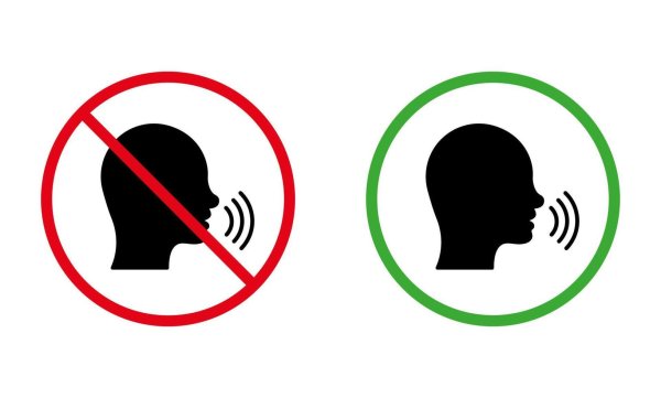 It is Forbidden to speak loudly PNG