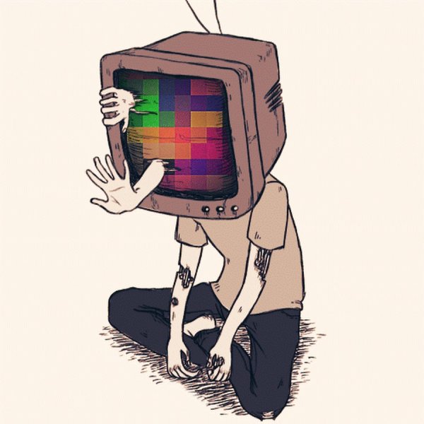 Человек с головой телевизора