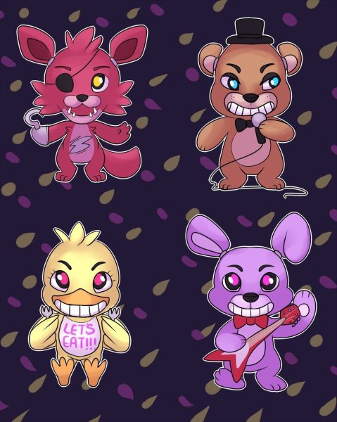 FNAF милые АНИМАТРОНИКИ