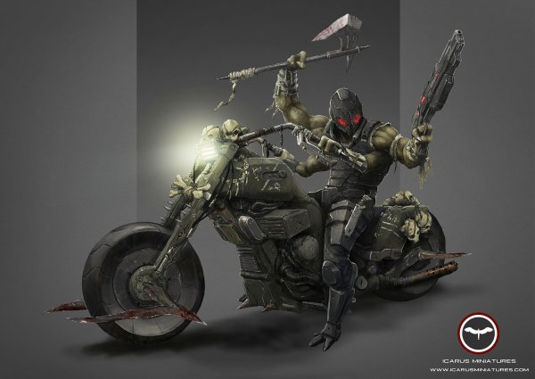 Cyberpunk 2077 мотоцикл концепт арт