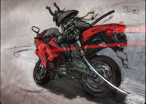 Ямада Самурай мотоцикл