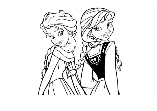 Раскраска Anna Elsa