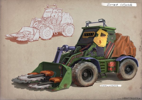 Трактор для зомби апокалипсиса