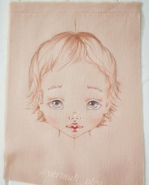 Рисуем лицо кукле