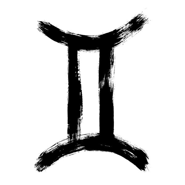 Знак Близнецы эскиз