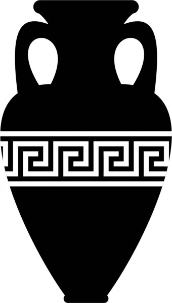 Меандр на вазе Амфора