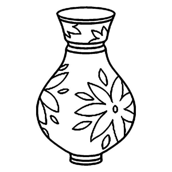 Трафареты вазы для аппликации (47 фото)