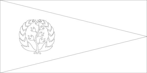 Флаг Эритреи раскраска