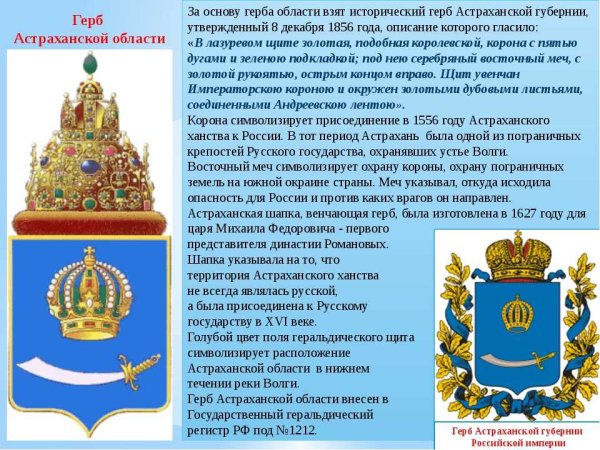 Герб Астраханской губернии Российской империи